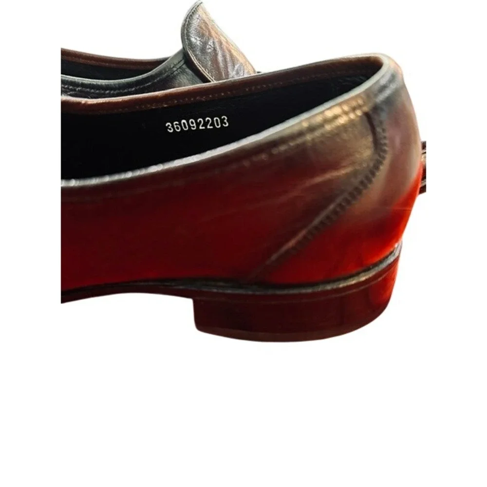 Florsheim Mens Tassel Loafers Burgundy Leather Kiltie Dress Shoes‎ Size 9 D